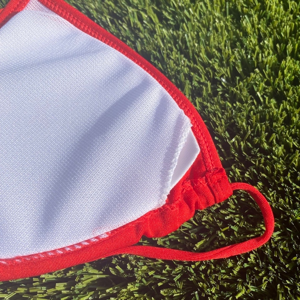 The Original Bitcoin Thong Bikini in Red - Picture 7 of 14